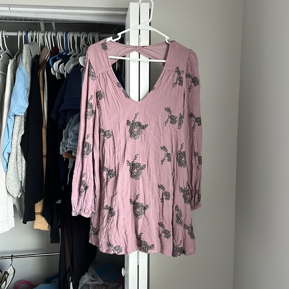 Free People Knit Long Sleeve Pattern Dress, lightly worn - Picture 1 of 7